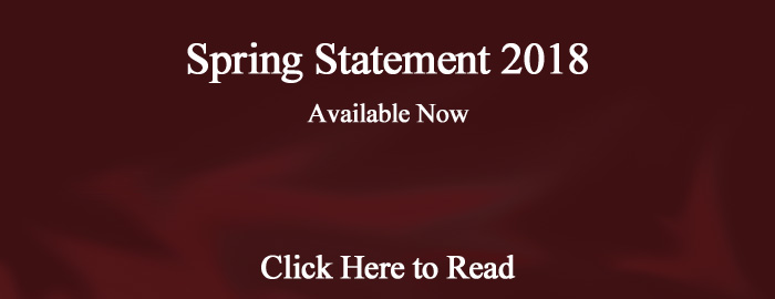Spring Statement 2018